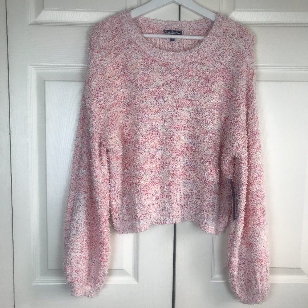 Freshman 1996 sweater cropped nubby size Large